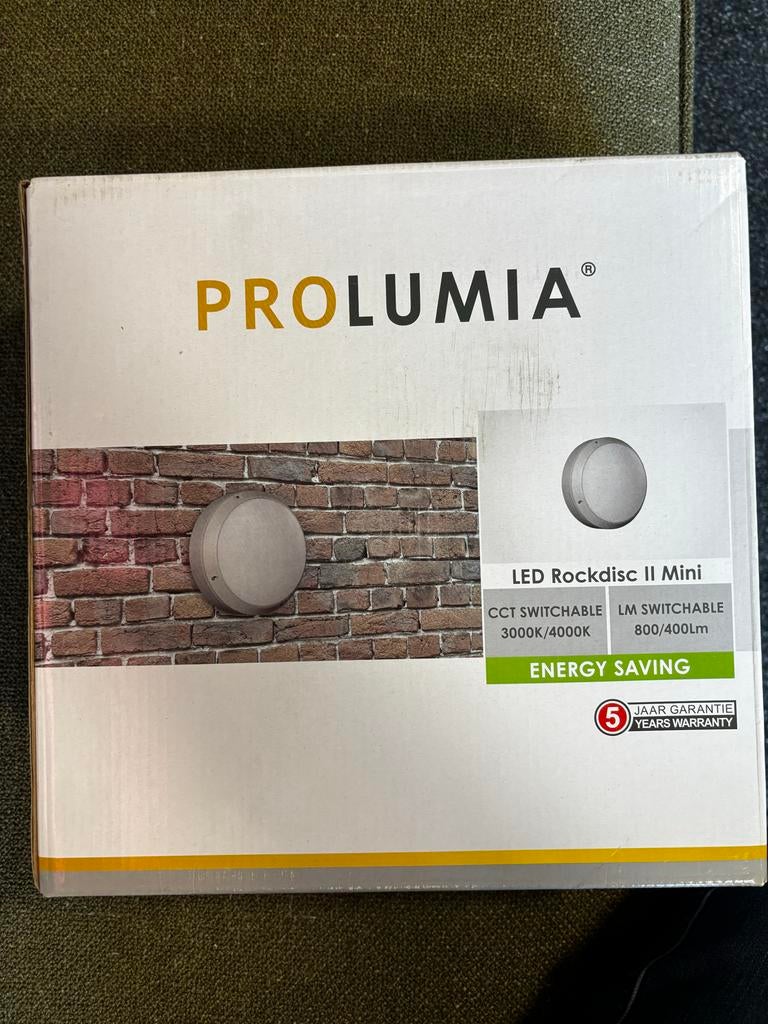 Prolumia LED Rockdisc II Mini wandlamp (10 stuks), Ophalen, Nieuw, Metaal