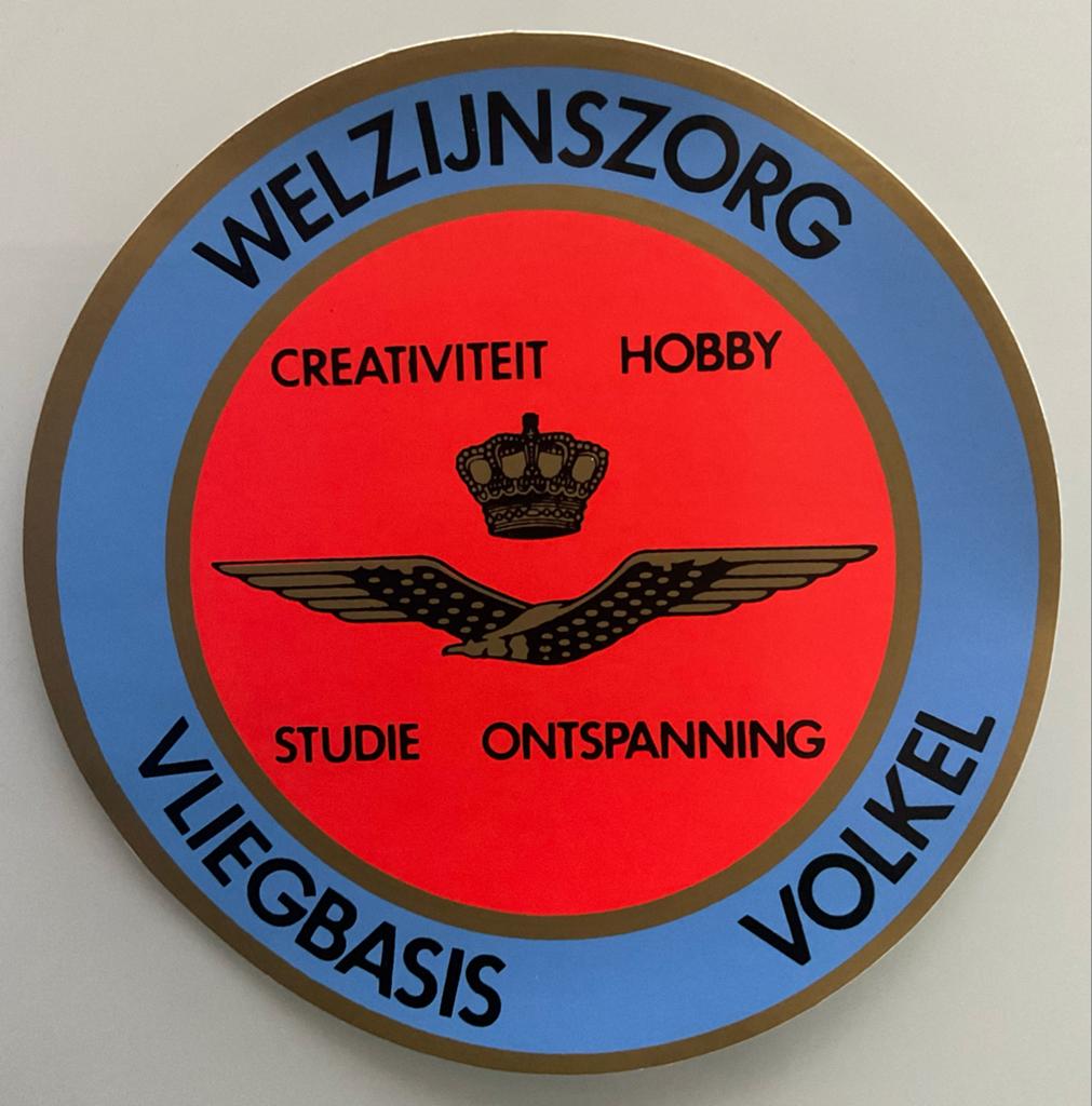 Welzijnszorg Vliegbasis Volkel Embleem, Verzenden, Luchtmacht, Nederland, Embleem of Badge