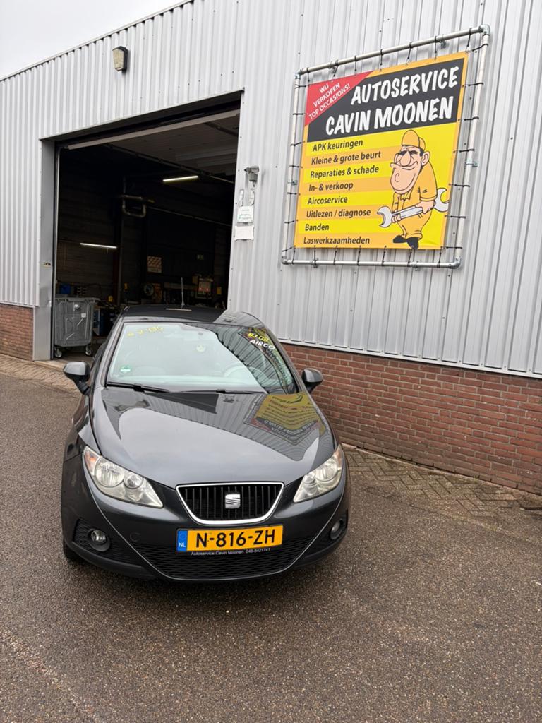 Seat Ibiza 1.4 16V 63KW 5DRS 2008 Grijs, Auto's, Voorwielaandrijving, Stof, 40 €/maand, 4 cilinders