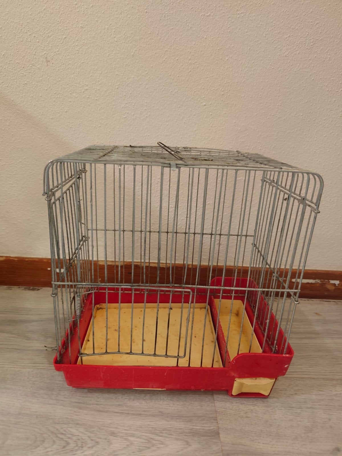 Kleine vogelkooi, Ophalen, Gebruikt, Metaal, Vogelkooi