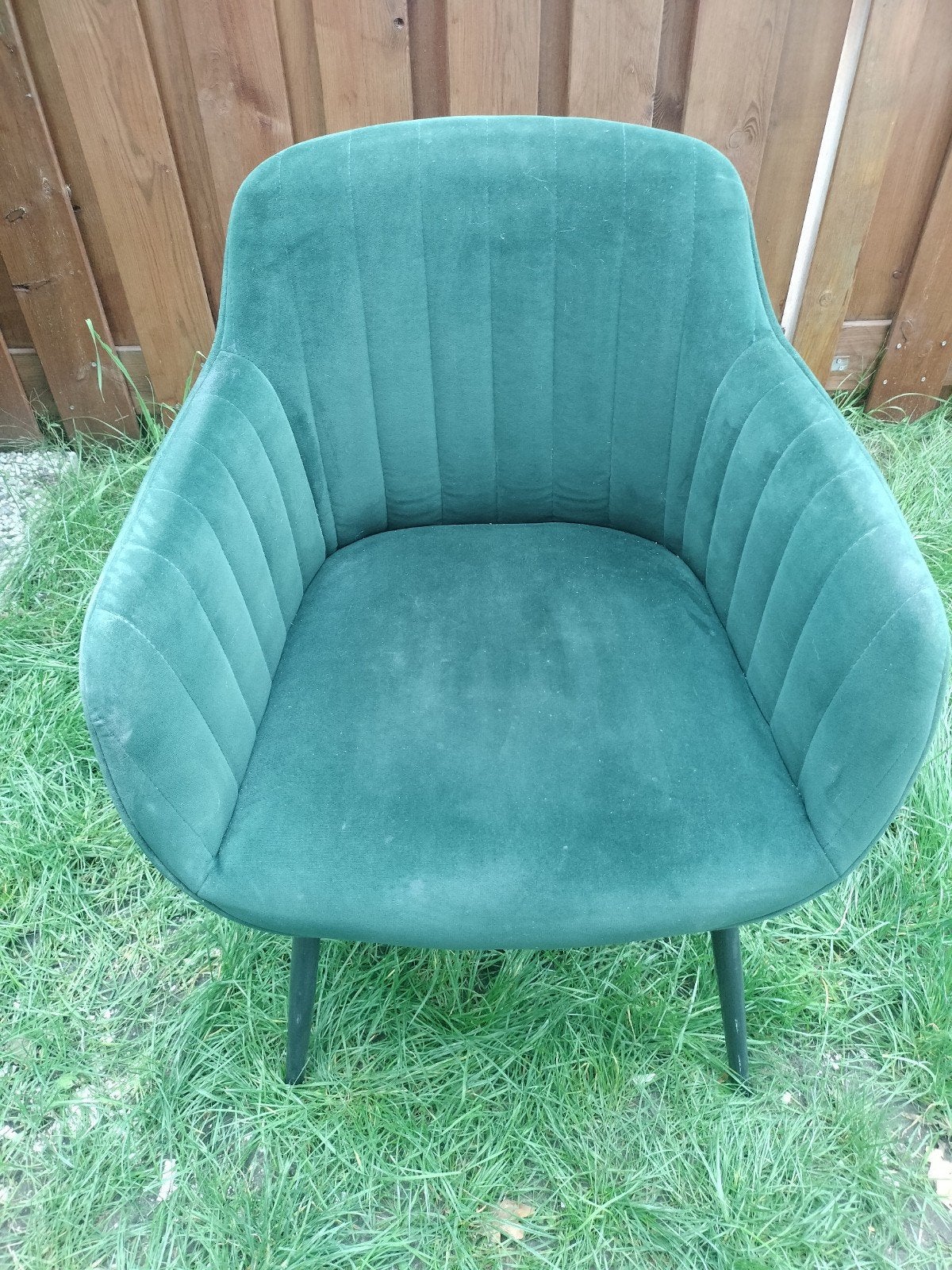 4 Groene Eetkamerstoelen - Comfortabel en Stijlvol, Huis en Inrichting, Ophalen, Gebruikt, Overige kleuren, Vier