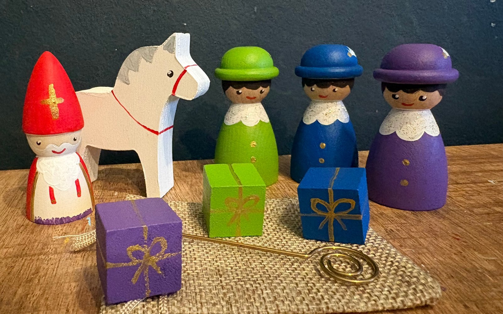 Peg dolls sinterklaas, Diversen, Ophalen of Verzenden, Nieuw
