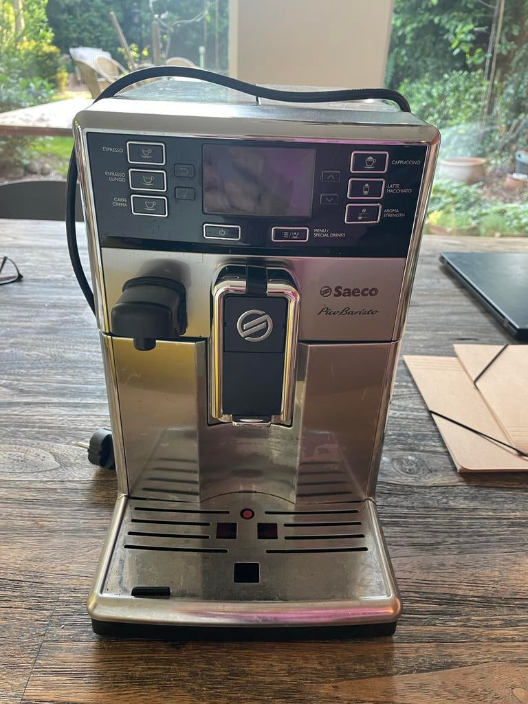 Saeco HD8927 Koffiemachine - Melkopschuimer defect, Ophalen, Afneembaar waterreservoir, Gebruikt, Koffiemachine