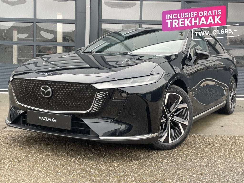 Mazda 6e Takumi Business Edition Long Range 80 kWh | ZWART L, Auto's, Mazda, Automaat, Achterwielaandrijving, Beige, Leder