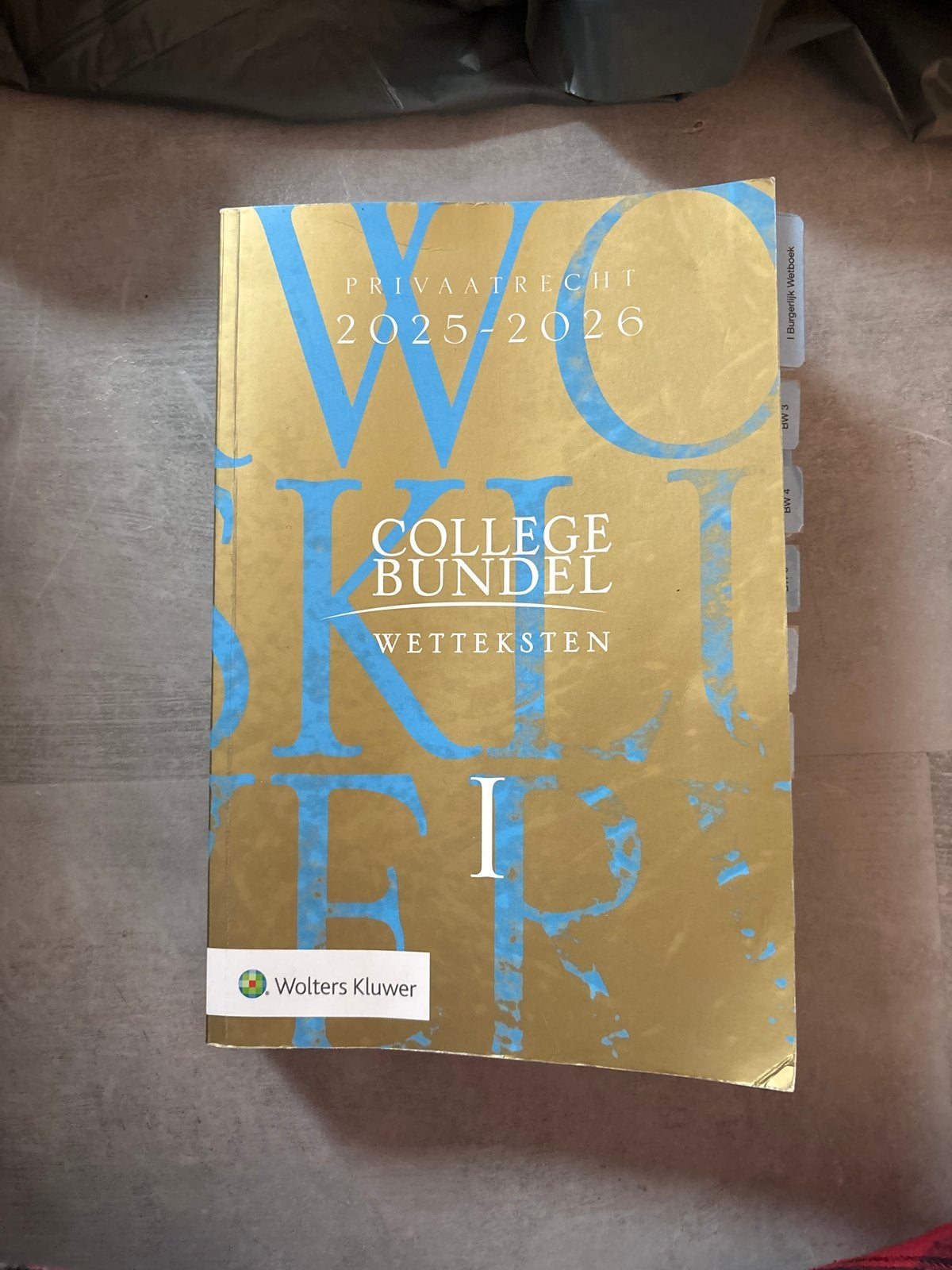 Collegebundel Wetsteksten Privaatrecht 2025-2026, Ophalen of Verzenden, Gamma, Gelezen, HBO