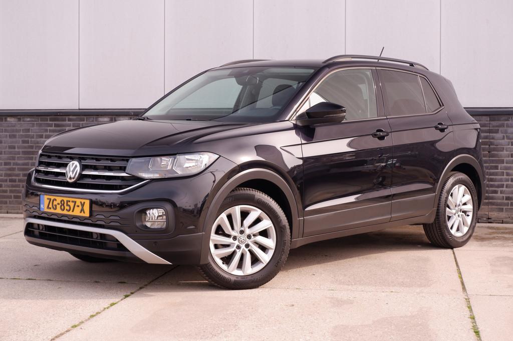 Volkswagen T-Cross 1.0 TSI Life | Navi | Carplay | Adap. Cru, Auto's, Voorwielaandrijving, Gebruikt, Zwart, 95 pk