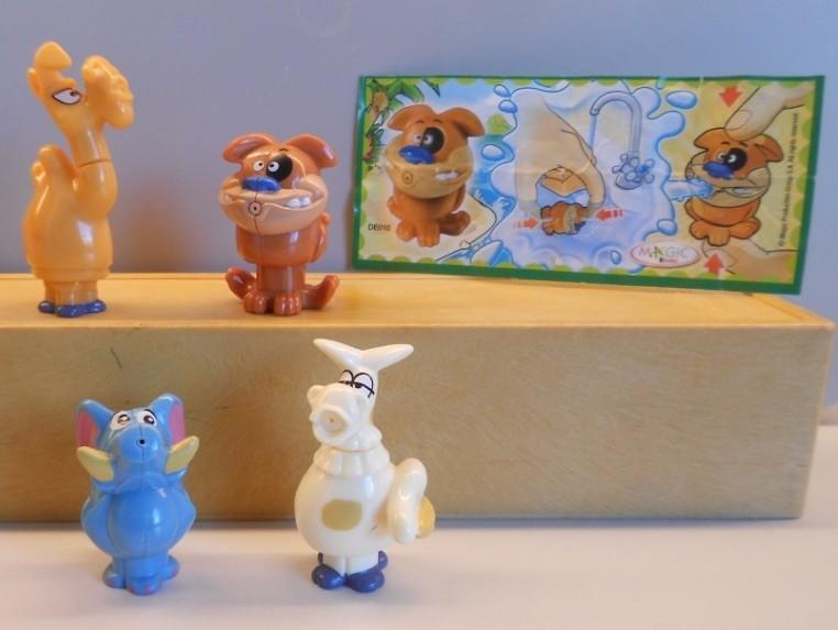 Kindersurprise Ferrero: Serie Water-sproei-dieren = 4 stuks, Verzamelen, Verrassingseieren, Ophalen, Zo goed als nieuw, Overige typen