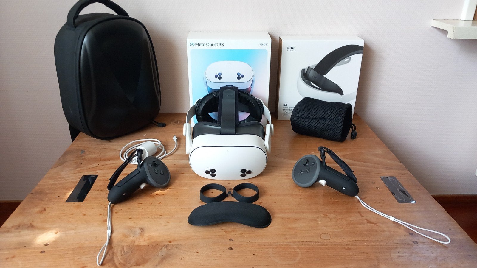 zgan Meta Quest 3S (128GB) VR-Bril + tas en accessoires., Spelcomputers en Games, Ophalen, Zo goed als nieuw, VR-bril, Overige platformen