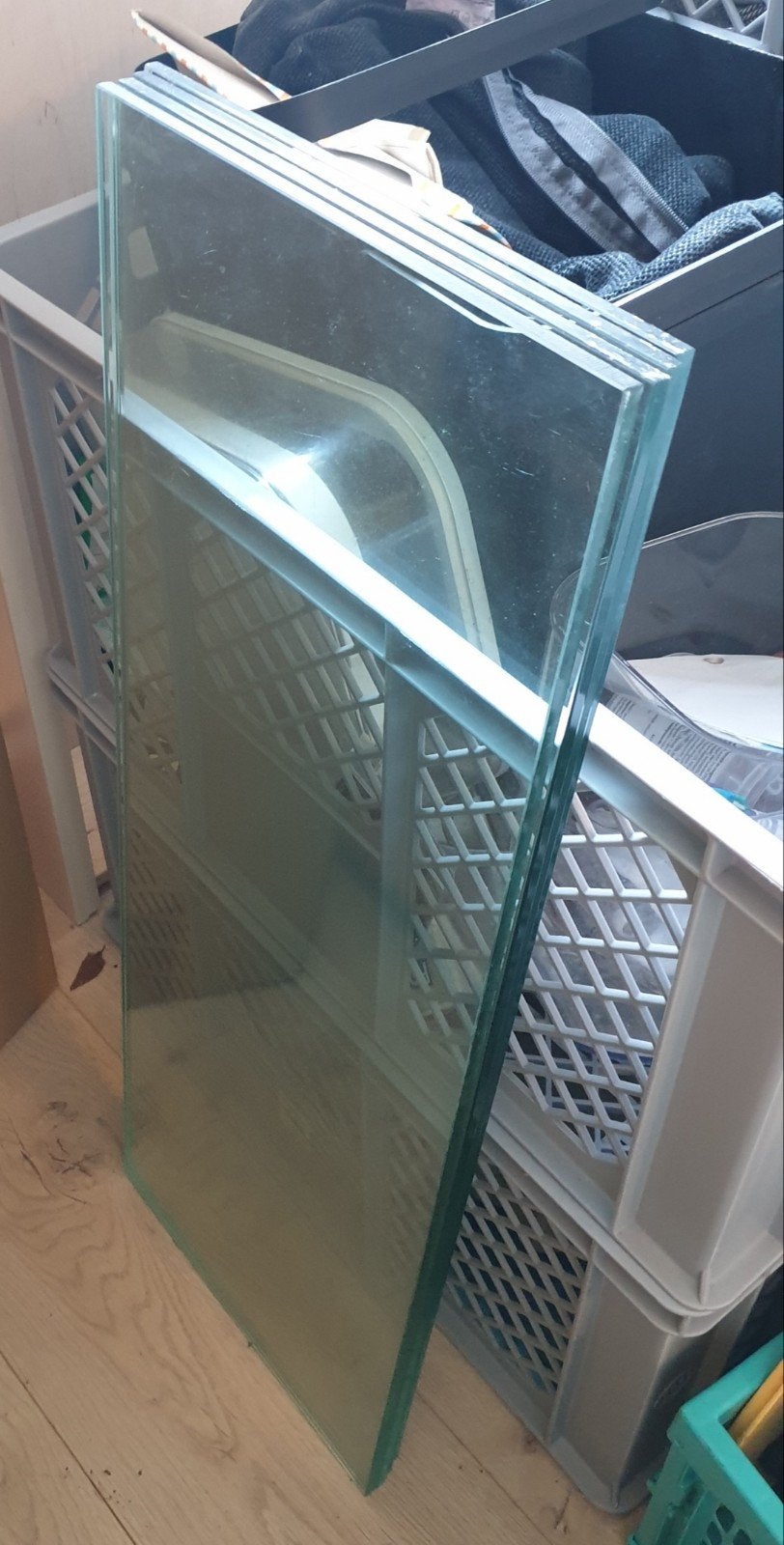 Lundia Schap helder glas 80x30 in zeer nette staat, Ophalen, Gebruikt