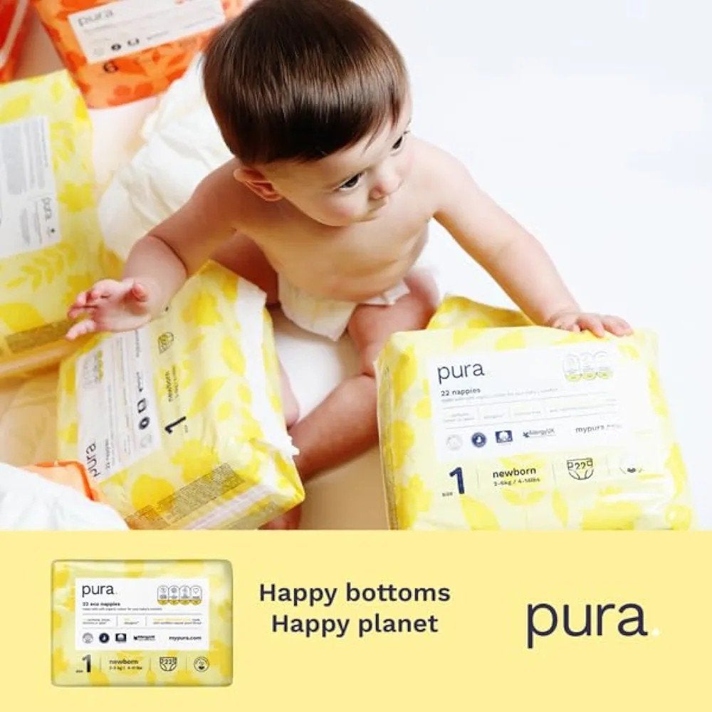 Pura milieuvriendelijke luiers maat 1 (2-6kg), Hello@mypura.com, Nieuw, Ophalen of Verzenden, UK: 3 Morley Court, Bolesworth Road, Tattenhall, Chester, UK, CH3 9HW EU: Hardenbergstraße 12, 10623 Berlin, Germany