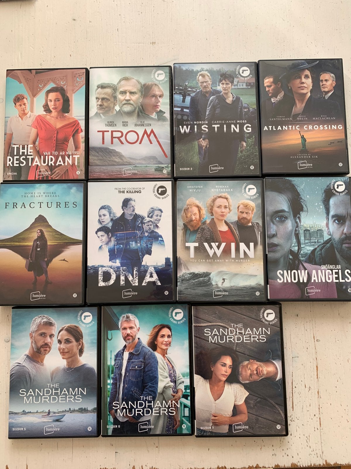 11 Lumière dvd Scandinavische series, Alle leeftijden, Ophalen of Verzenden, Gebruikt