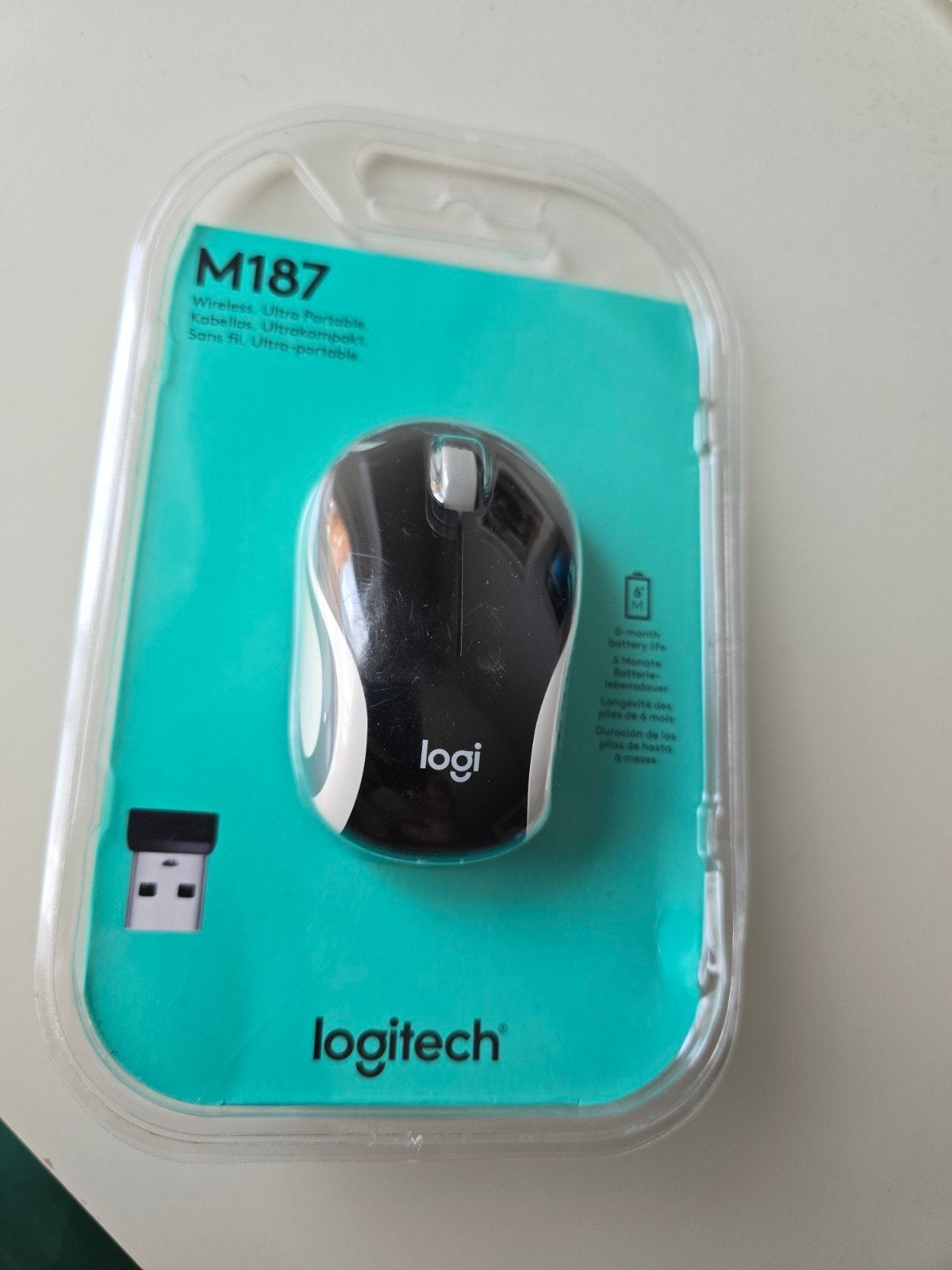 Logitech M187 Draadloze Mini Muis - Nieuw Geseald, Ophalen, Nieuw