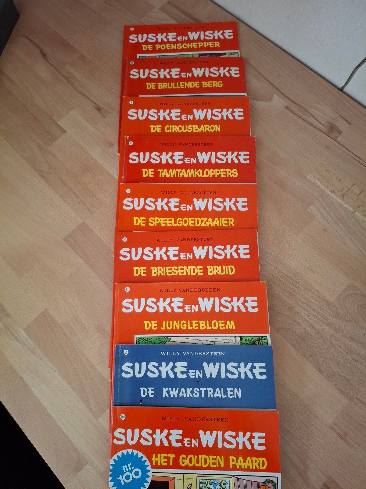 Suske en Wiske stripboeken - 9 delen, Boeken, Stripboeken, Meerdere stripboeken, Ophalen, Gelezen, Willy Vandersteen