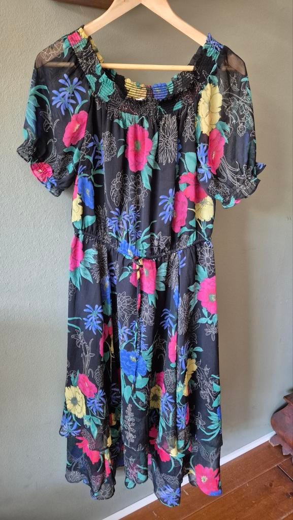 Miljuschka zgan kleurrijke jurk mt 40 stretch, Kleding | Dames, Jurken, Maat 38/40 (M), Overige kleuren, Miljuschka, Ophalen of Verzenden