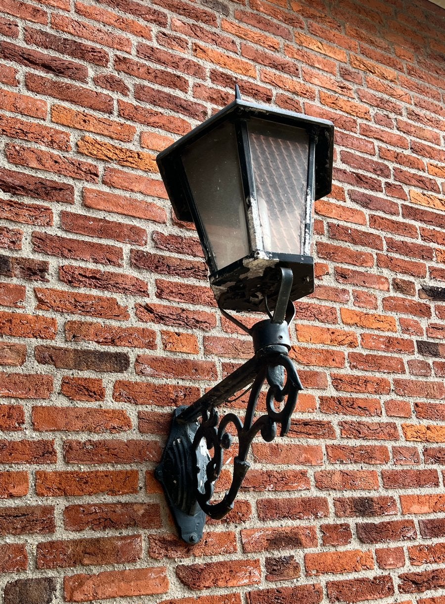 Grote buitenlamp klassiek model, Tuin en Terras, Ophalen, Gebruikt, Wandlamp, Aluminium