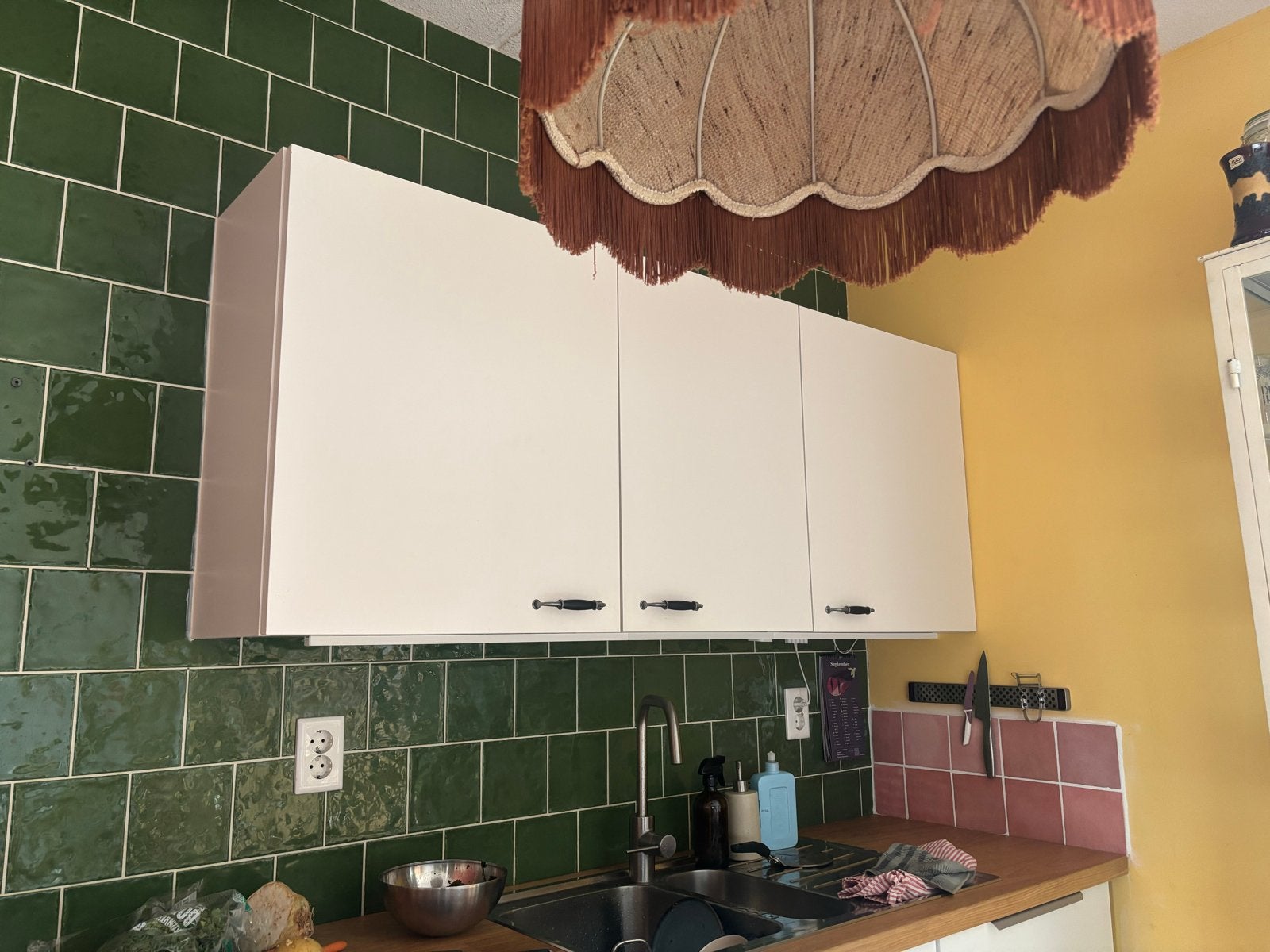 Witte Bruynzeel keukenkastjes met handgrepen, Huis en Inrichting, Ophalen, Gebruikt, Wit, 150 tot 200 cm