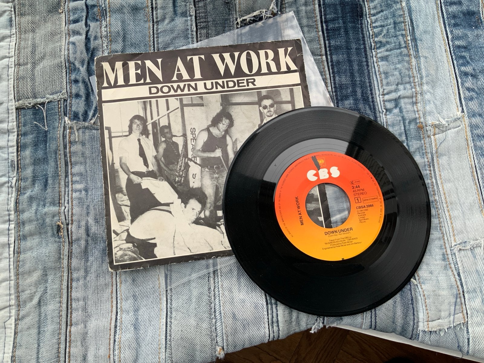 Men At Work - Down Under (Single, 1981), Gebruikt, 7 inch, Ophalen of Verzenden, Pop