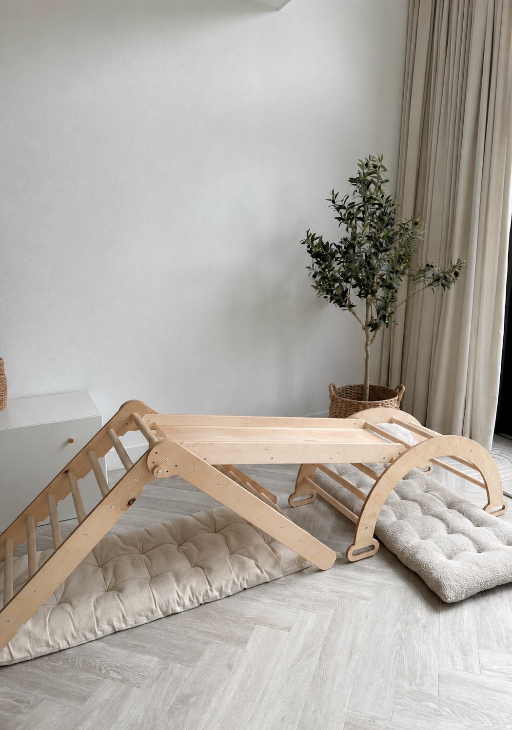 Goodevas 4-in-1 Montessori Klimrek inclusief kussen – zgan, Ophalen, Zo goed als nieuw, Jongen of Meisje