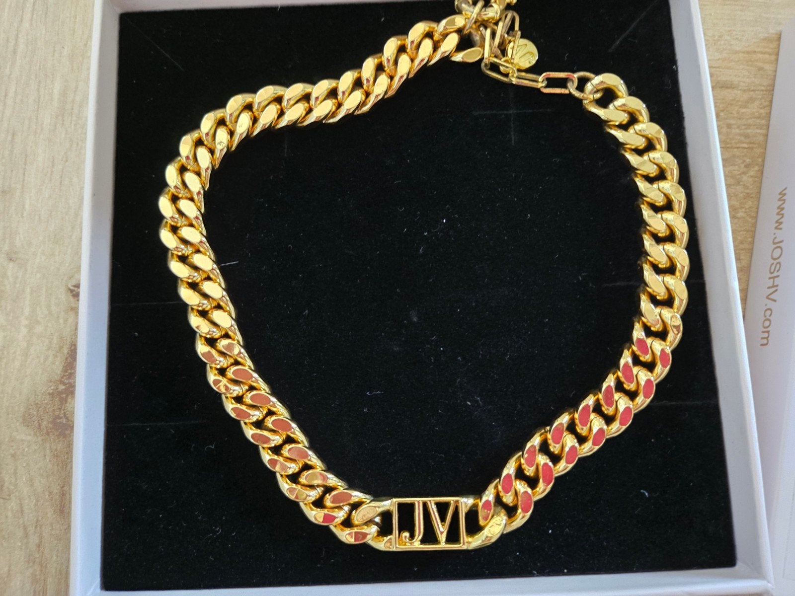 Mooie nieuwe Josh V ketting, Nieuw, Ophalen of Verzenden, Goud, Overige materialen