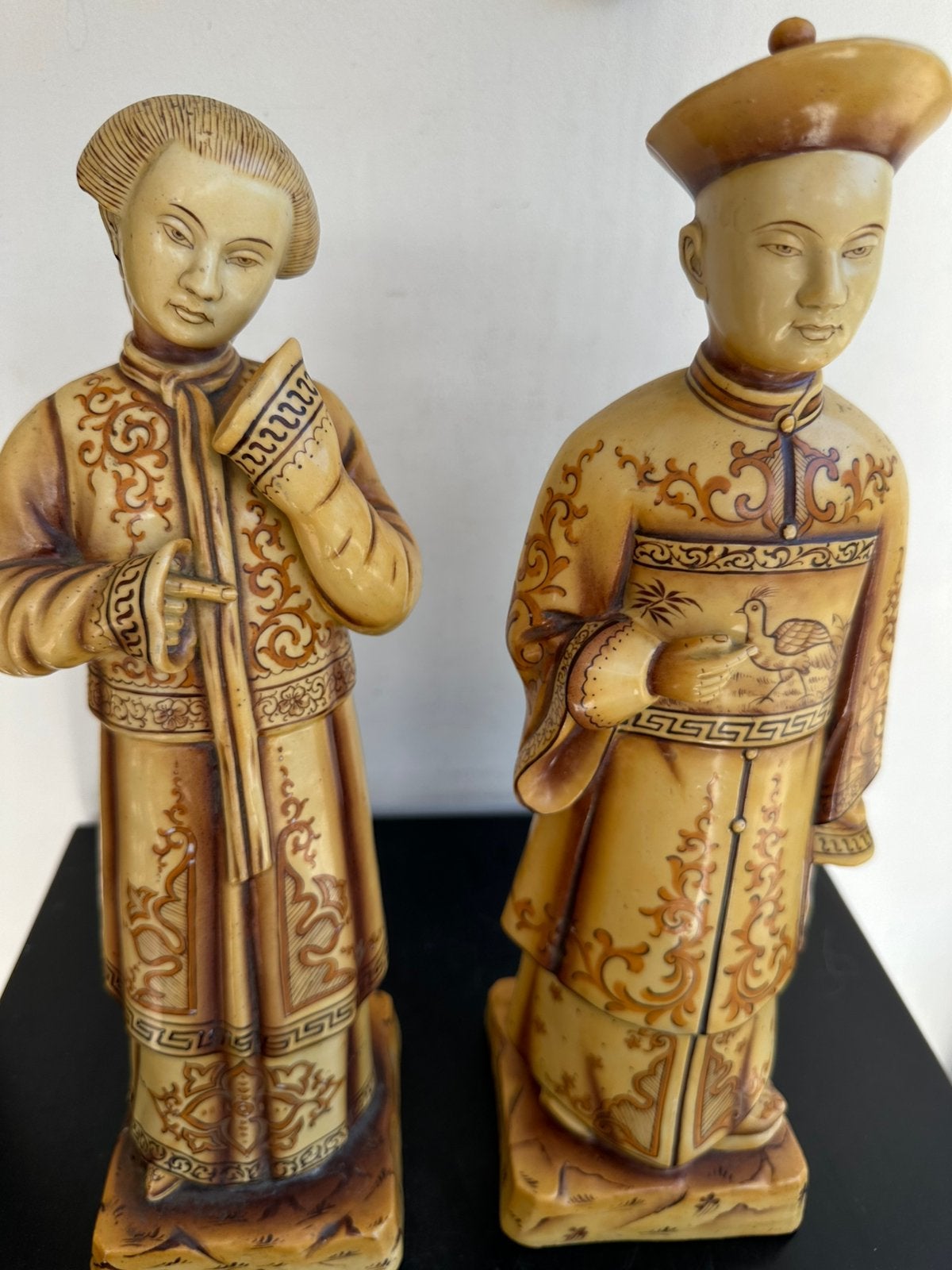 Oud porselein beelden Chinees Mandarin  36 cm, Ophalen of Verzenden