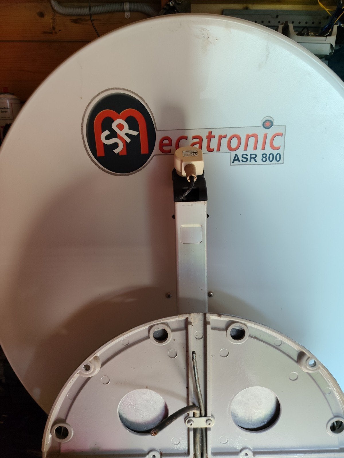 SR Mecatronic ASR 800 schotelantenne met TechniSat ontvanger, Ophalen of Verzenden, Gebruikt, (Schotel)antenne, Overige merken
