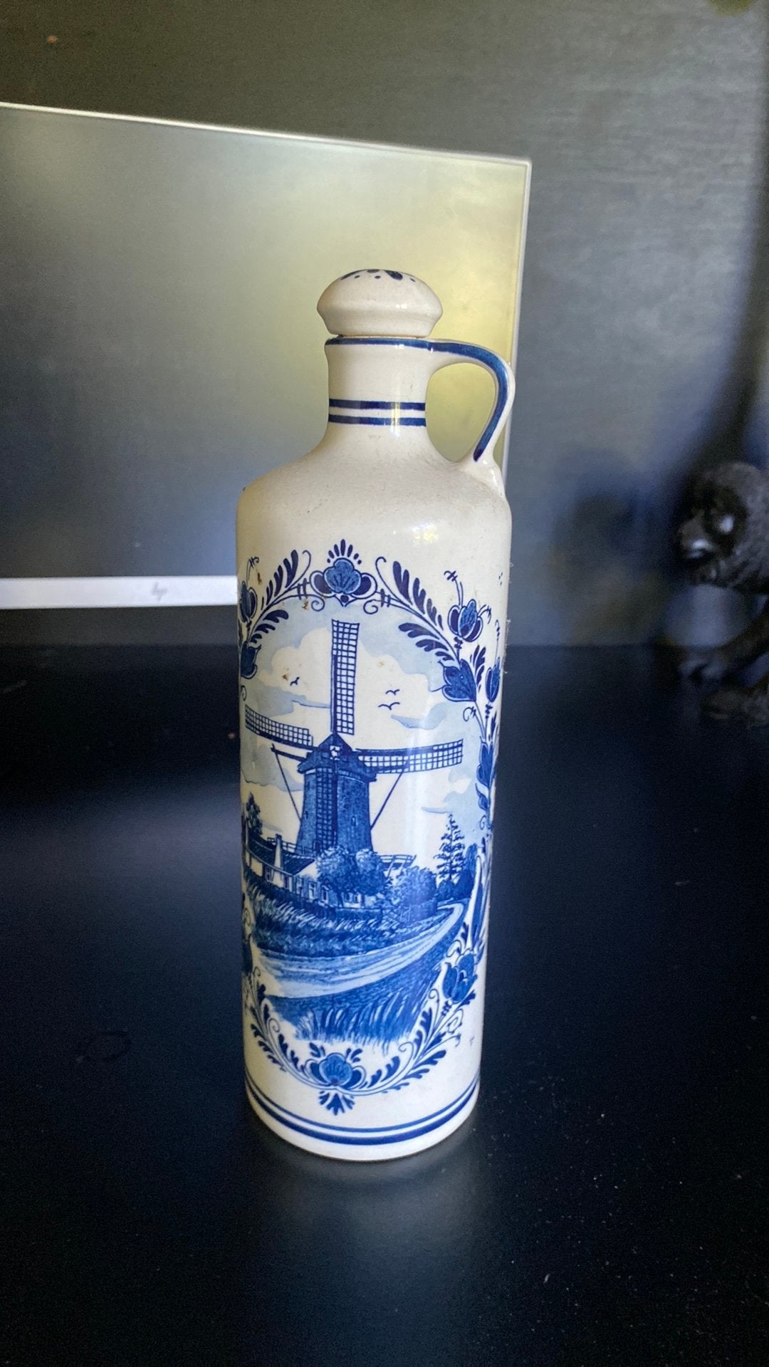 Jenever fles delfts blauw, Antiek en Kunst, Ophalen of Verzenden
