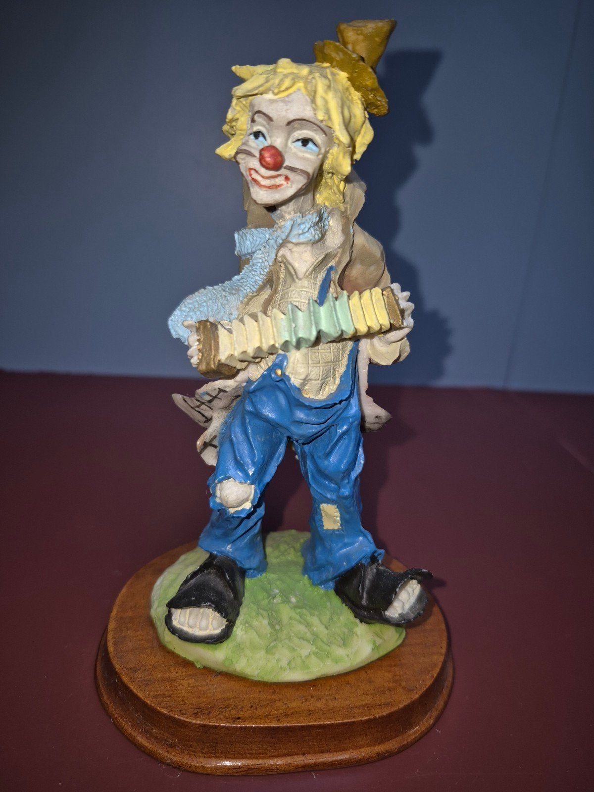 Beeldje van een clown met accordeon, Ophalen of Verzenden, Gebruikt, Overige typen