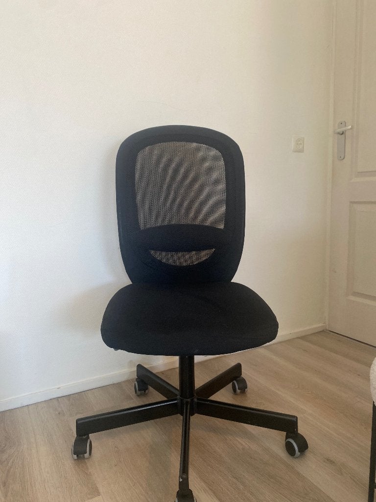 Bureau stoel, Ophalen, Gebruikt, Zwart, Bureaustoel
