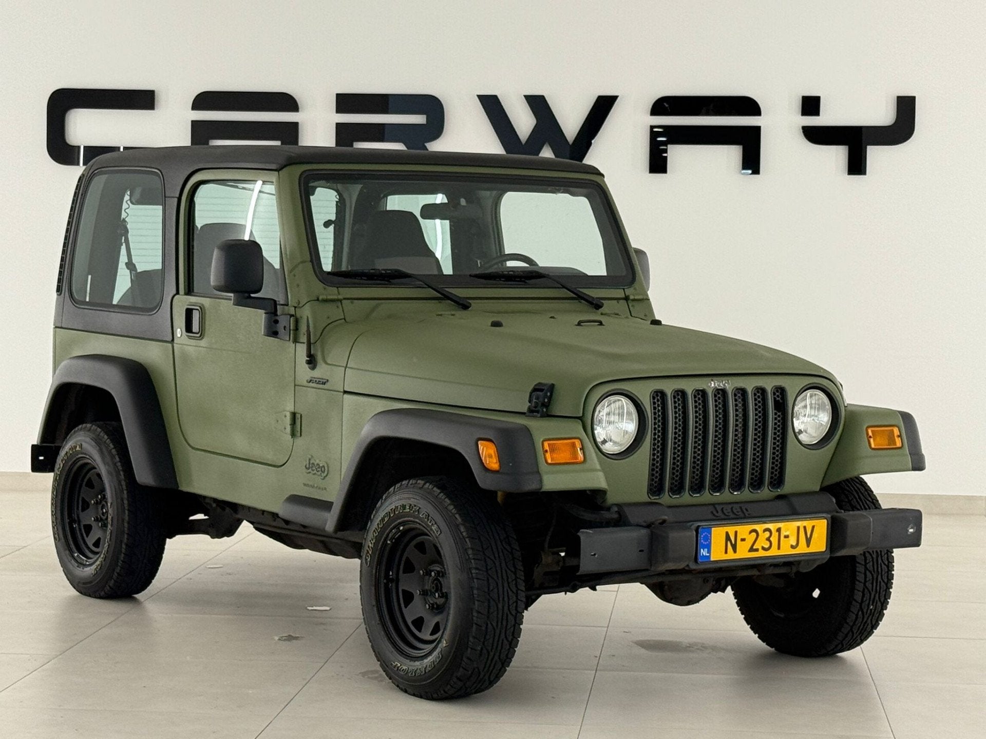 Jeep Wrangler 2.4i Hardtop 4x4 Youngtimer Topconditie, Gebruikt, Cabriolet, 1920 kg, Handgeschakeld