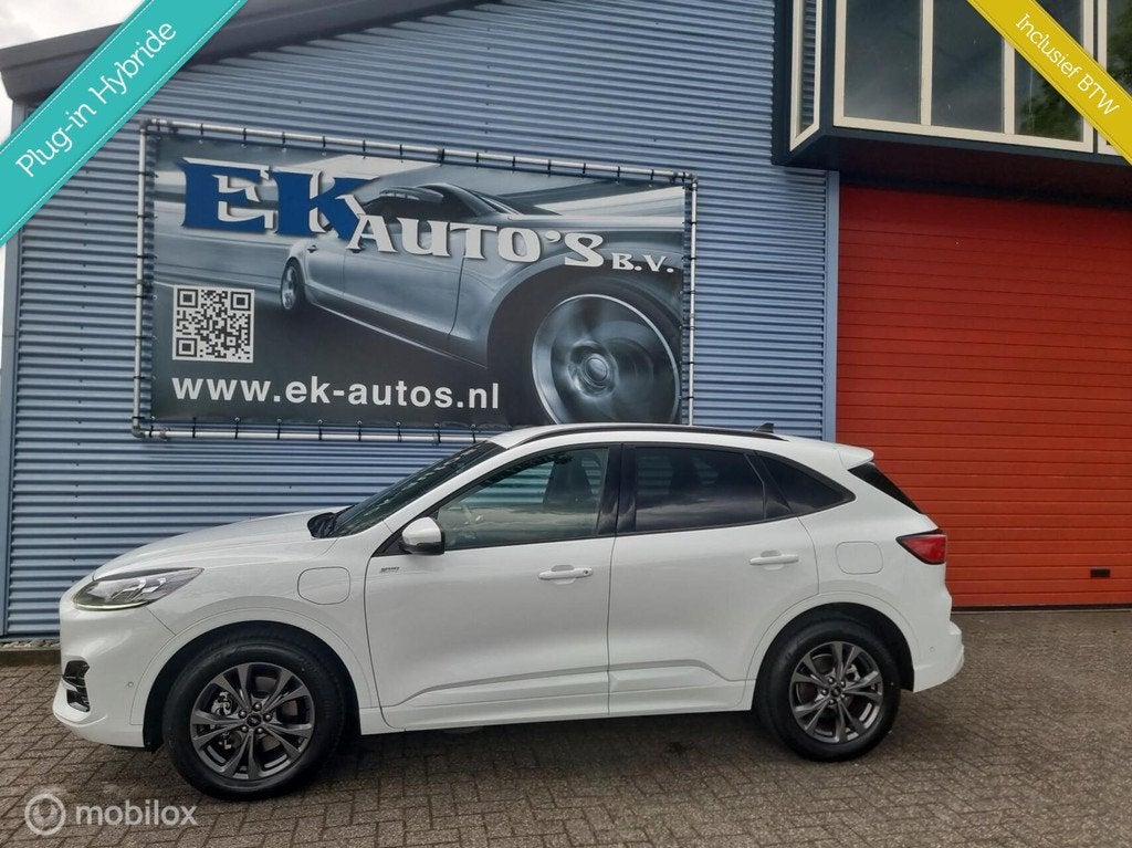 Ford Kuga 2.5 PHEV ST-Line 225pk. B&O, Adapt.cruise, LED, Gebruikt, 4 cilinders, Wit, Plug-in hybride