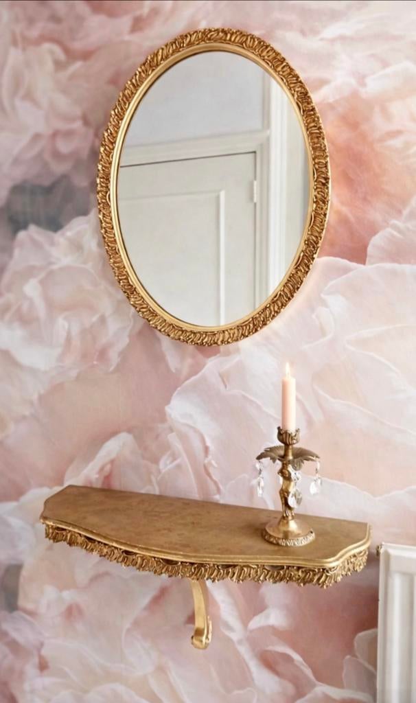 Elegante Pieterman spiegel met bijpassende console ✨, Ophalen of Verzenden