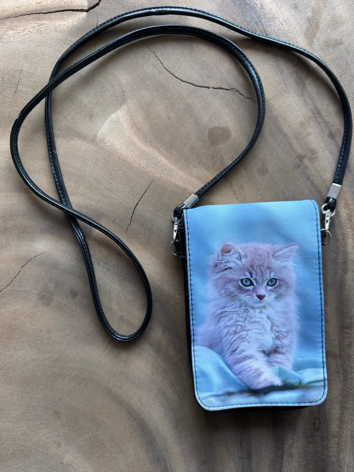 Leuk kattentasje met schattige kittenprint, Ophalen of Verzenden, Gebruikt