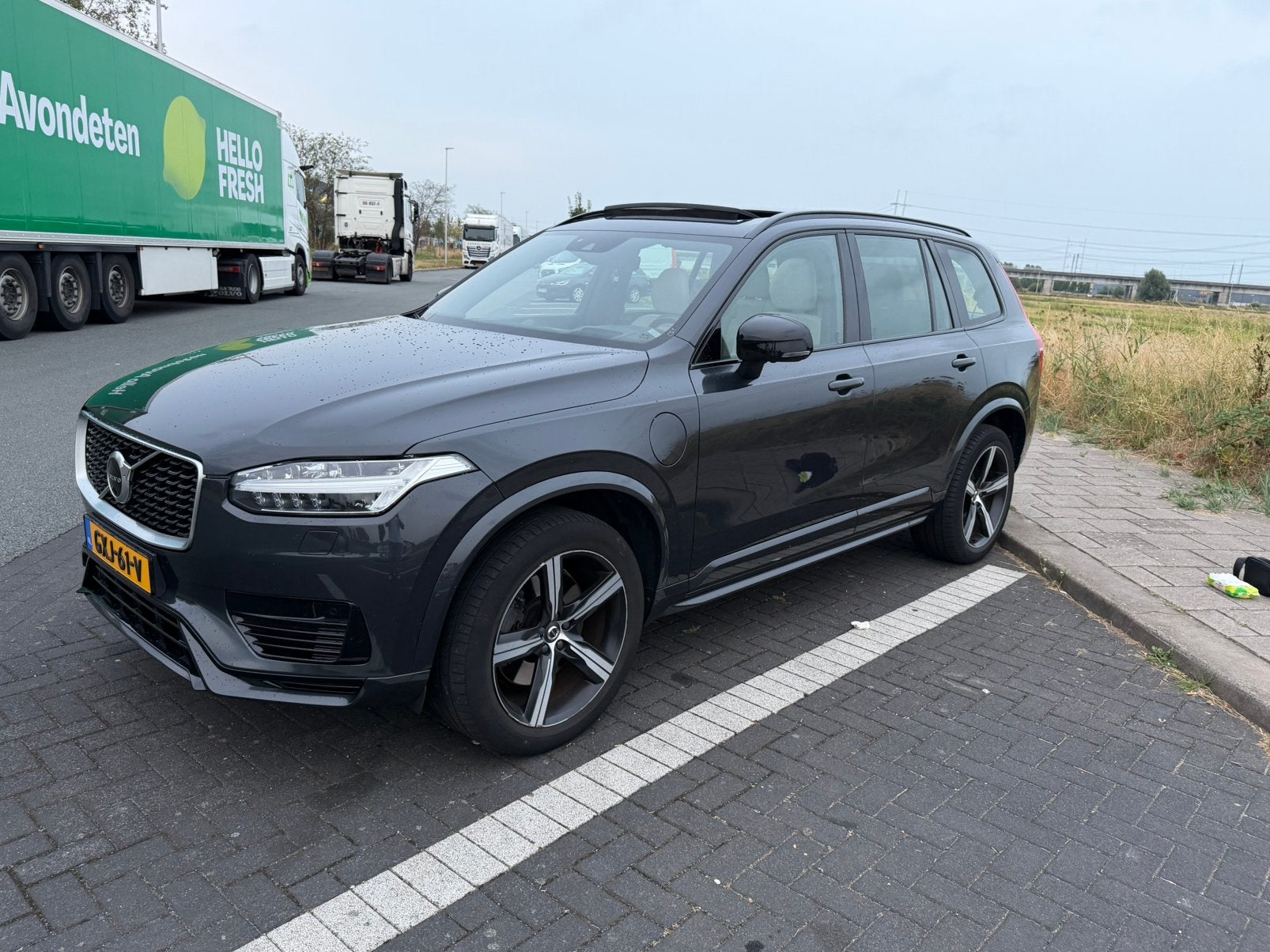 Volvo XC90 T8 Twin Engine AWD Plug-in Hybrid 390pk 7P 2020, Auto's, Beige, 4 cilinders, 1969 cc, 7 stoelen