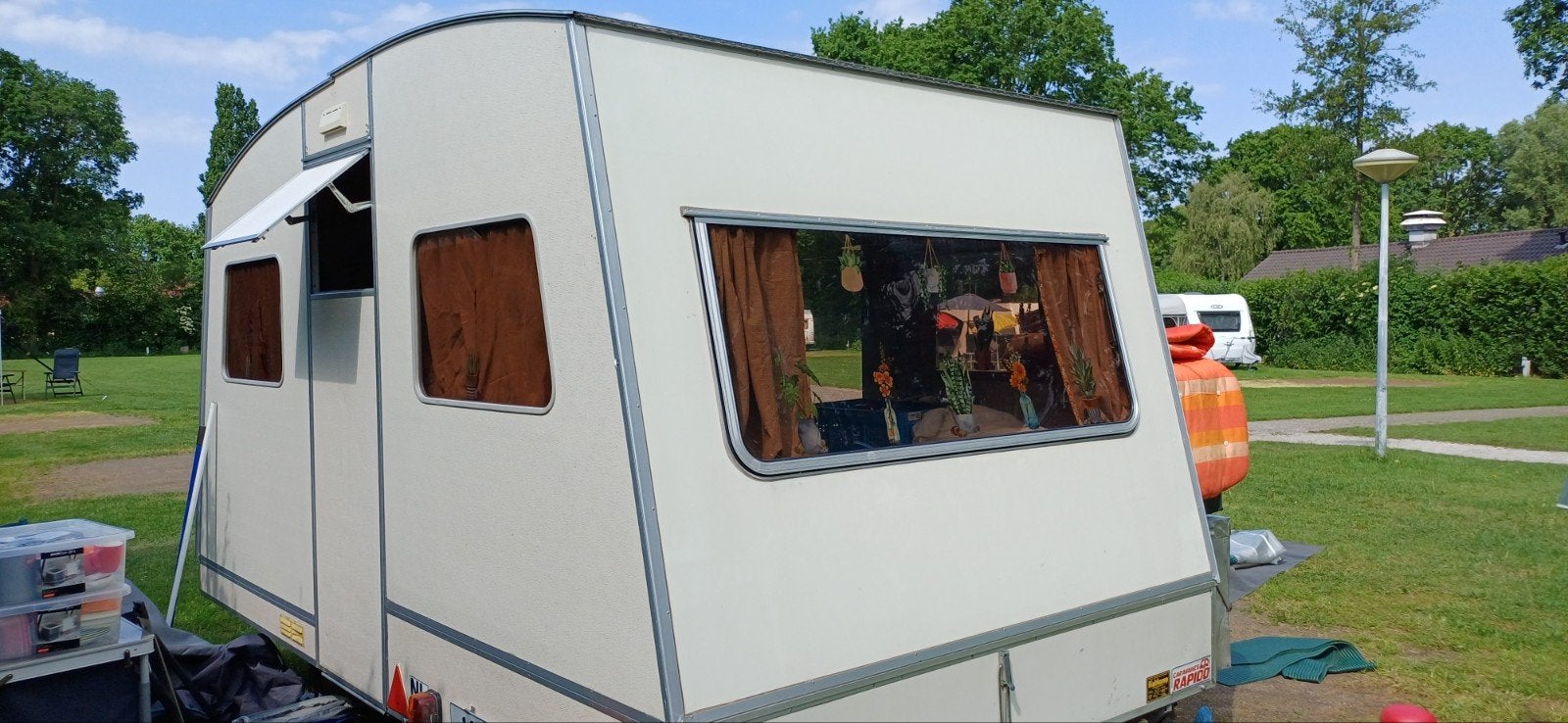 Rapido Confort klapcaravan uit 1980 te koop., Overige typen, Standaardzit, Uitbouw voortent, Tot en met 5