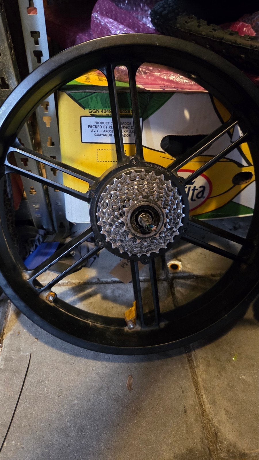 Achterwiel Fatbike - Draad defect, voor de handige klusser, Fietsen en Brommers, Fietsonderdelen, Ophalen of Verzenden, Gebruikt