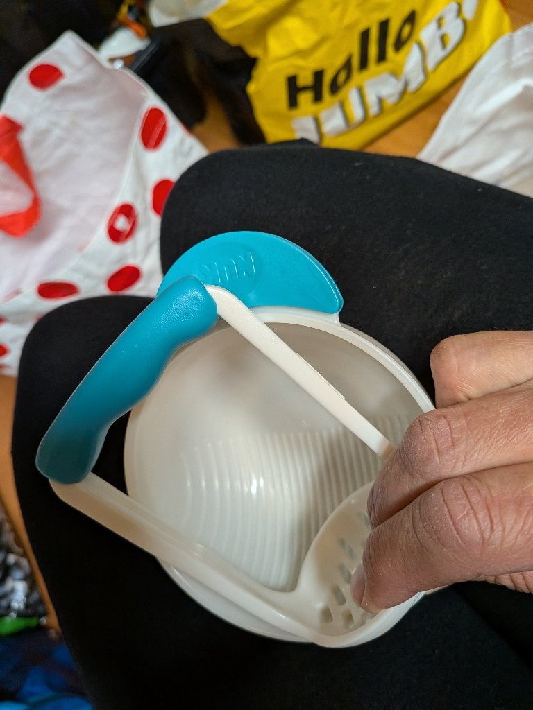 groenten fruit stampertje / flesjes avent /drinkbeker, Ophalen of Verzenden, Zo goed als nieuw, Babyfles, Overige merken