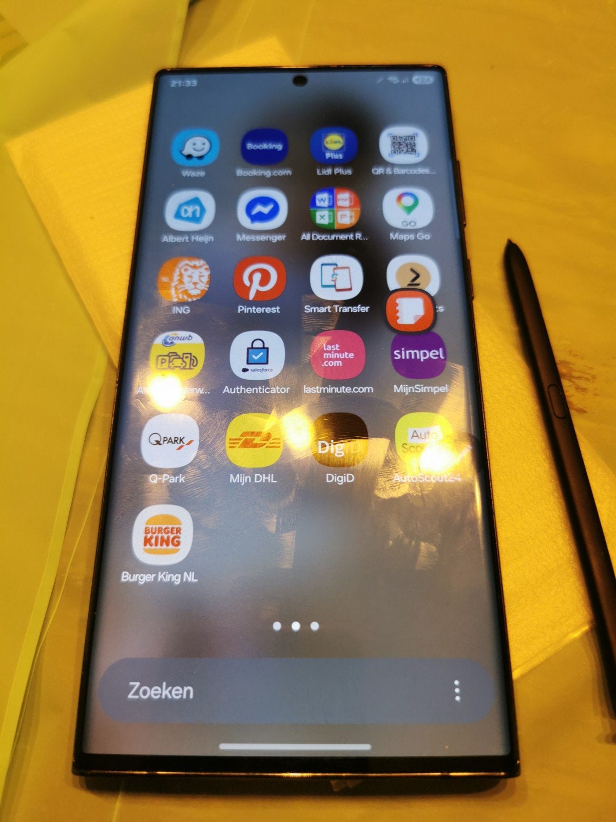 Samsung S22 Ultra, Telecommunicatie, Mobiele telefoons | Samsung, Gebruikt, Zwart, Ophalen of Verzenden, Galaxy S22