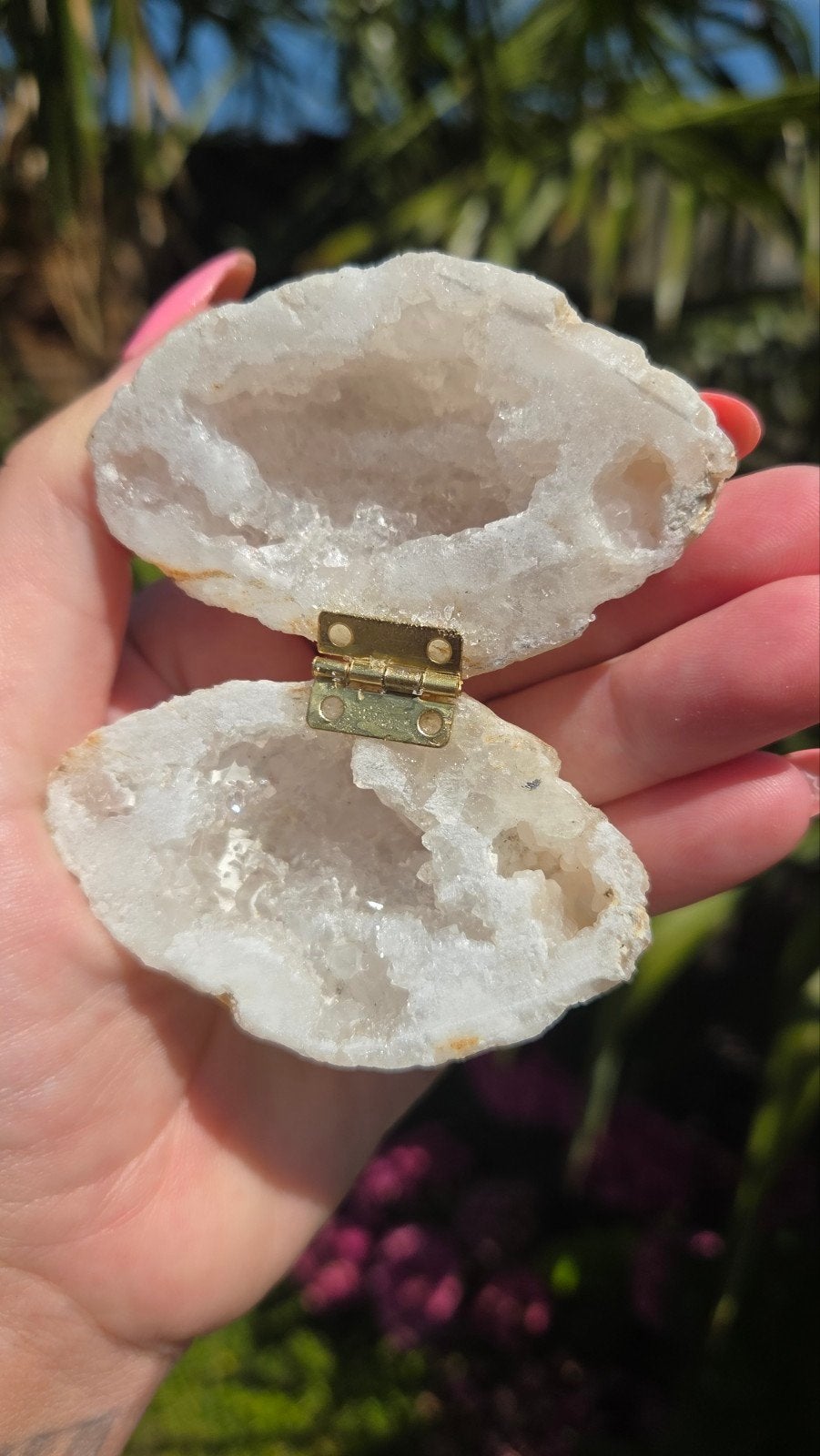Bergkristal Geode Doosje - Uniek en Natuurlijk, Ophalen of Verzenden