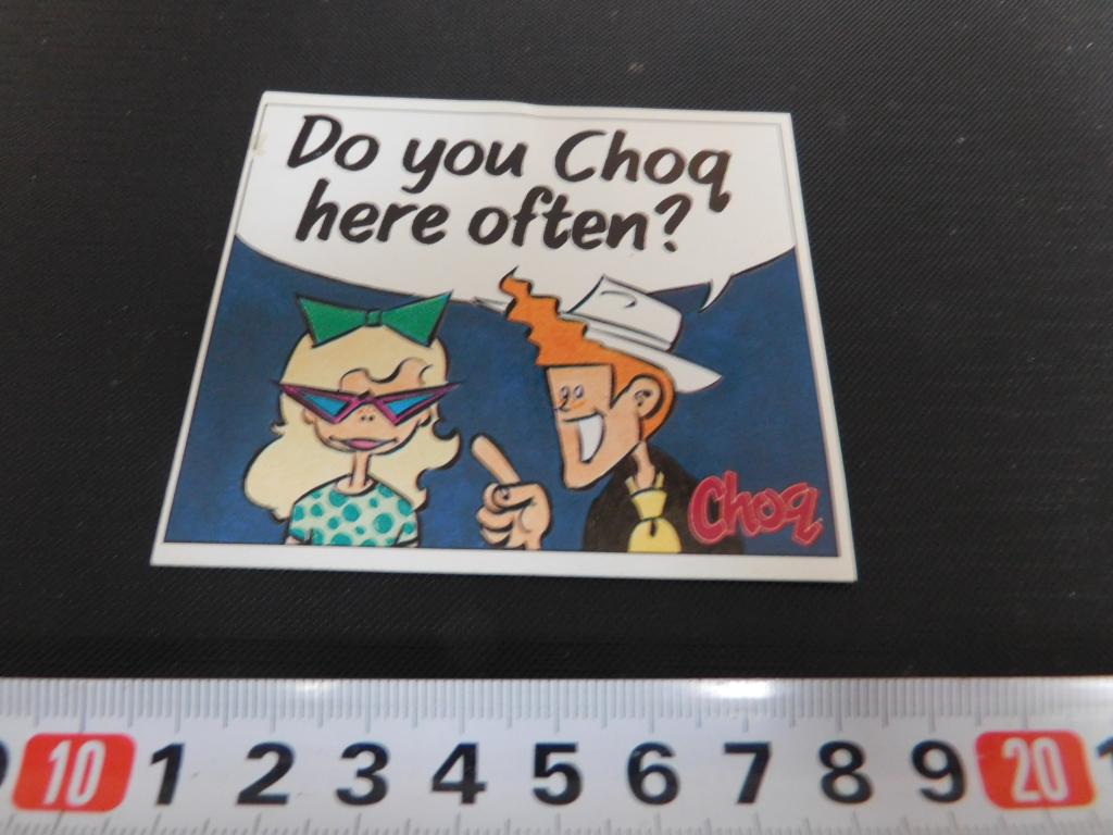 sticker Do you Choq here often ?  chocomel Friesland, Verzamelen, Stickers, Ophalen, Zo goed als nieuw