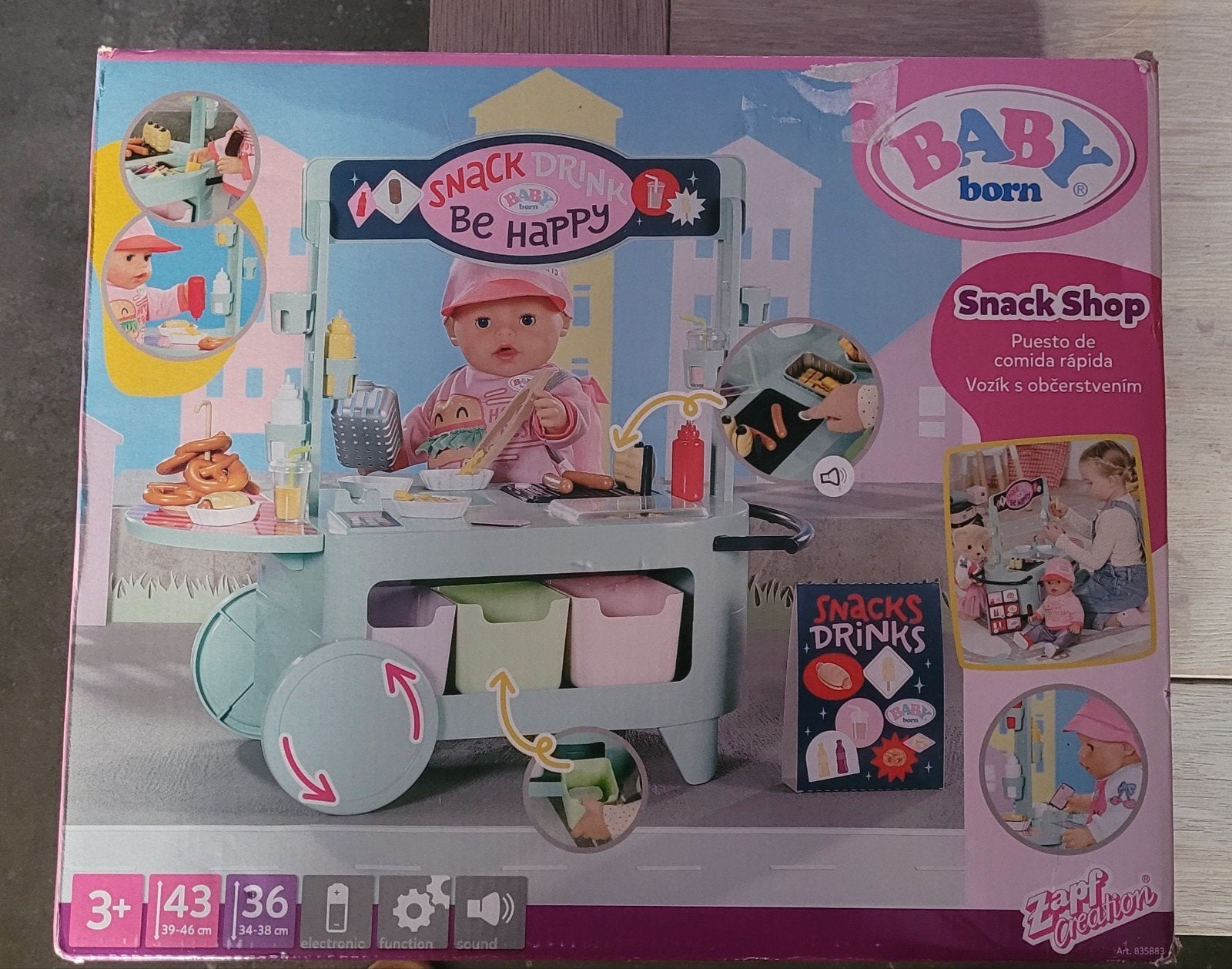 BABY born Snack Shop - Nieuw in doos, Ophalen of Verzenden, Nieuw, Meisje