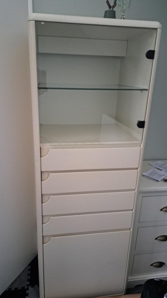 Vitrine- ladenkast, Ophalen, Gebruikt, 100 tot 150 cm, 50 tot 100 cm