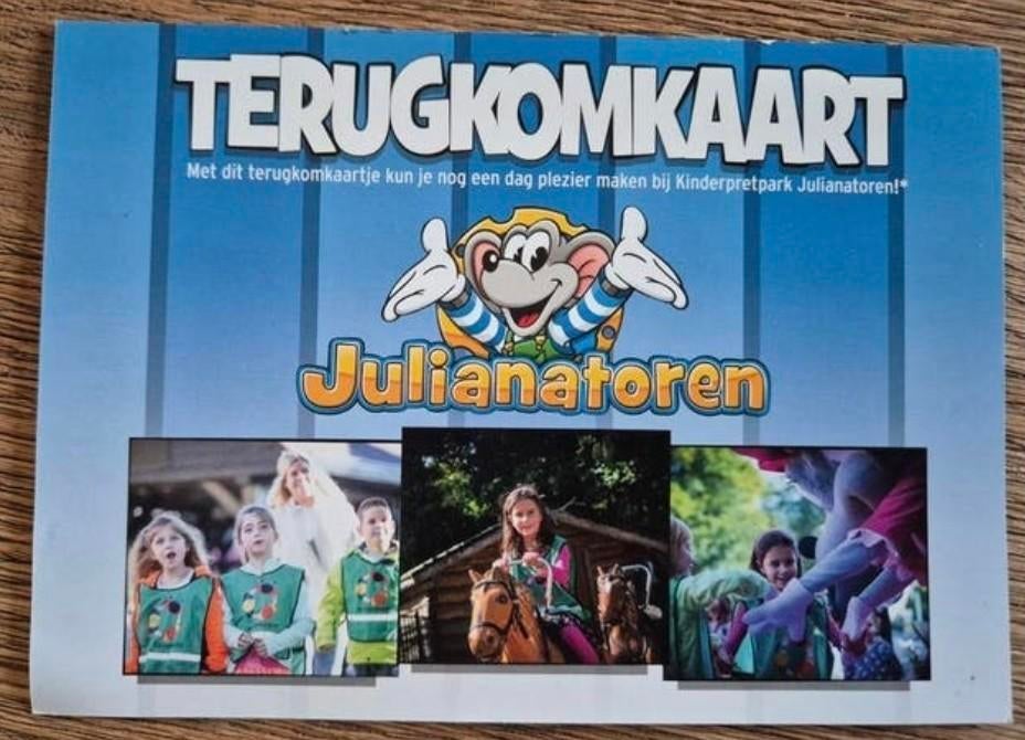 Terugkomkaartje Julianatoren, Tickets en Kaartjes