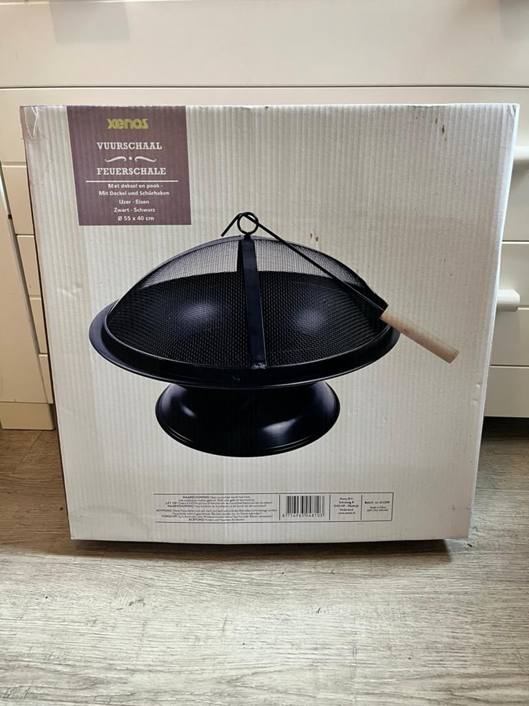 Nieuwe vuurkorf met deksel, Tuin en Terras, Vuurkorven, Ophalen of Verzenden, Nieuw
