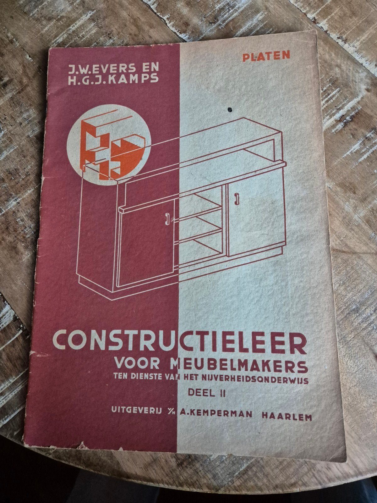 Constructieleer voor Meubelmakers - Deel 1 & 2, Ophalen of Verzenden, Gelezen, Overige onderwerpen, J.W. Evers en H.G.J. Kamps