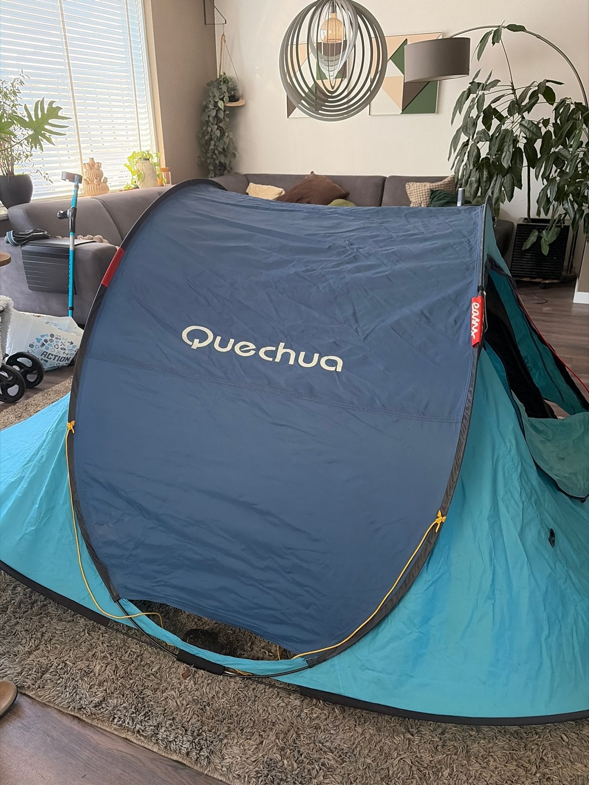 Quechua 2 Seconds Easy Tent - 120x210  pop-up tent, Ophalen, Gebruikt, Tot en met 2