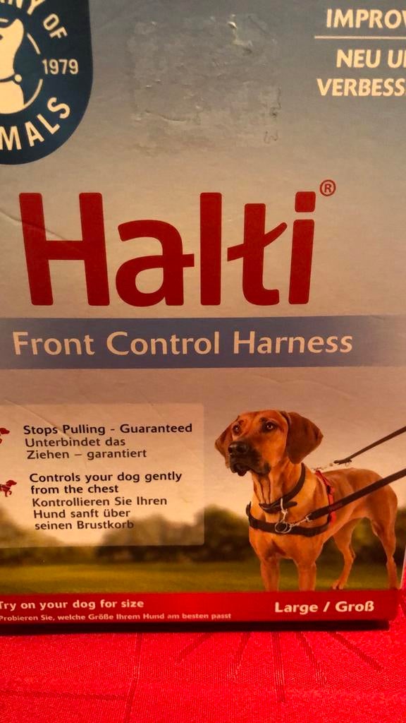 Halti front Control harnas maat L large, Ophalen of Verzenden, Nieuw