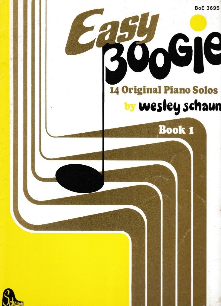 WESLEY SCHAUM - Easy BOOGIE - Book I, Muziek en Instrumenten, Gebruikt, Ophalen of Verzenden, Artiest of Componist, Piano
