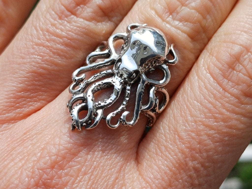 Vanoli 925 zilver ring octopus inktvis maat 16,5 17,25, Vanoli, Amsterdam, Nieuw, Ophalen of Verzenden
