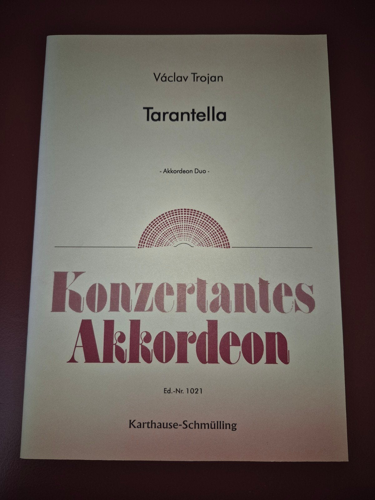 Václav Trojan - Tarantella voor Accordeon Duo (bladmuziek), Klassiek, Nieuw, Ophalen of Verzenden, Artiest of Componist