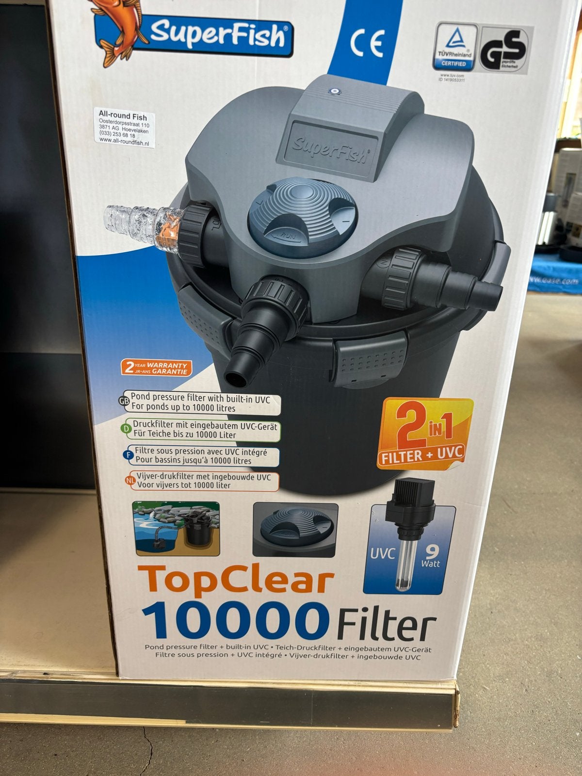 topclear 10000 filter superfish -Nieuw, Ophalen of Verzenden